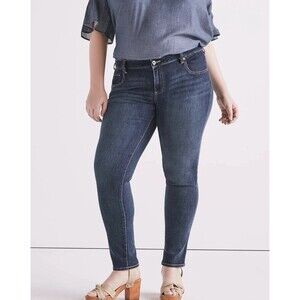 Lucky Brand Jeans Ginger Skinny Women's Plus Size 22 Blue Denim